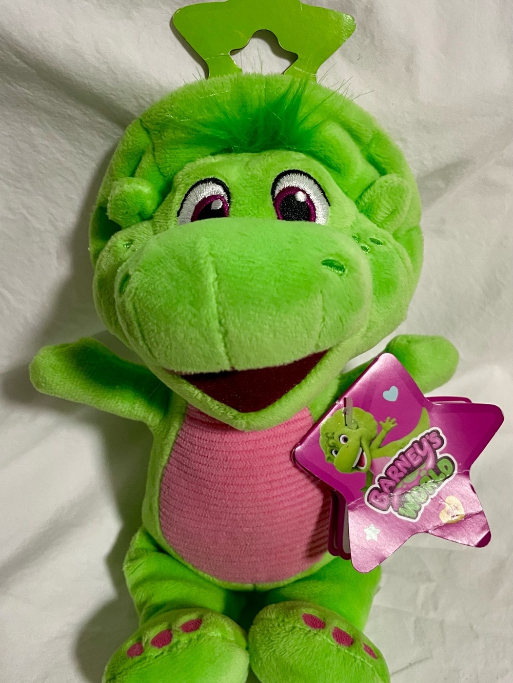 Fisher-Price Barney's World Baby Bop 10" Plush Dinosaur NWT